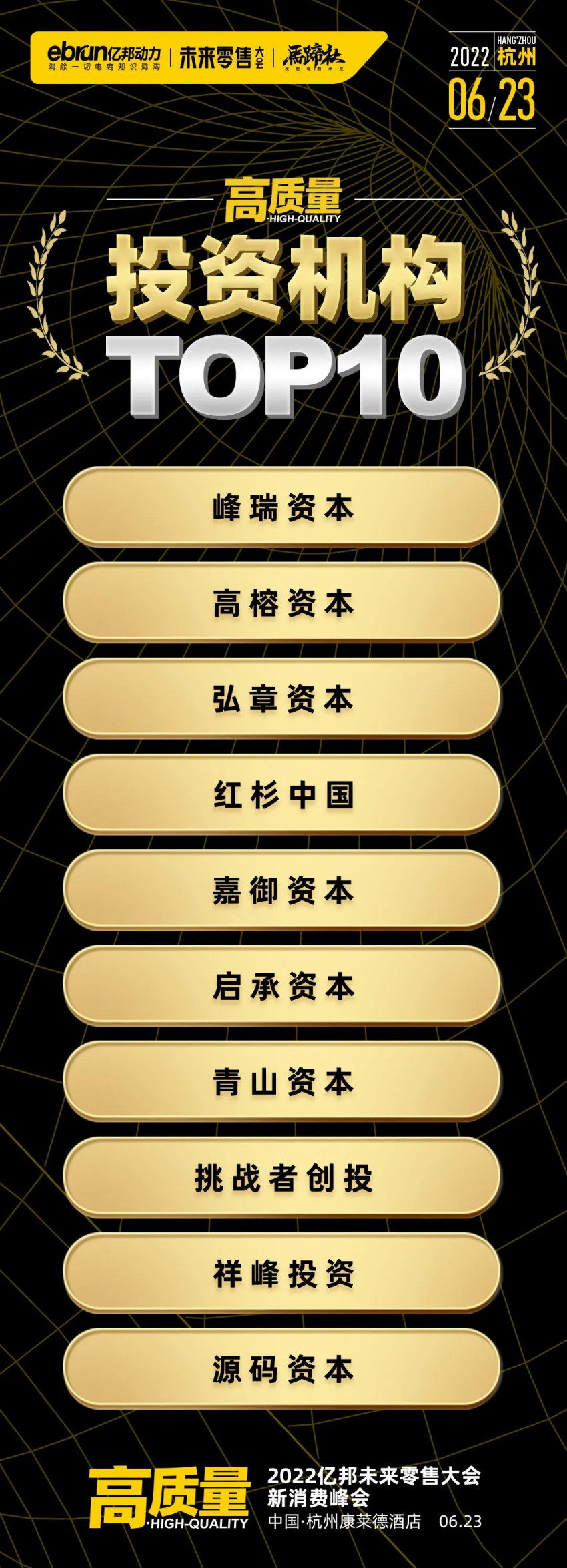 2022亿邦未来零售大会上，他们斩获“高质量”新消费大奖