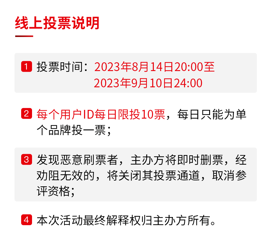 第五届中国餐饮红鹰奖线上投票即将截止，速来！